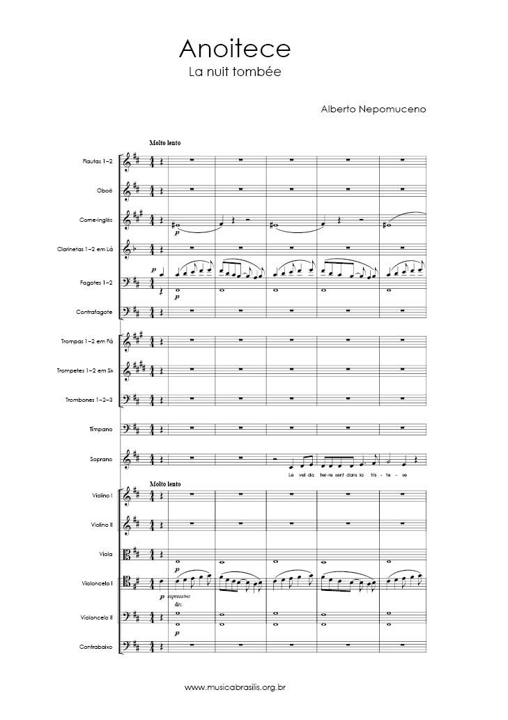 Anoitece  opus 34 nº 2