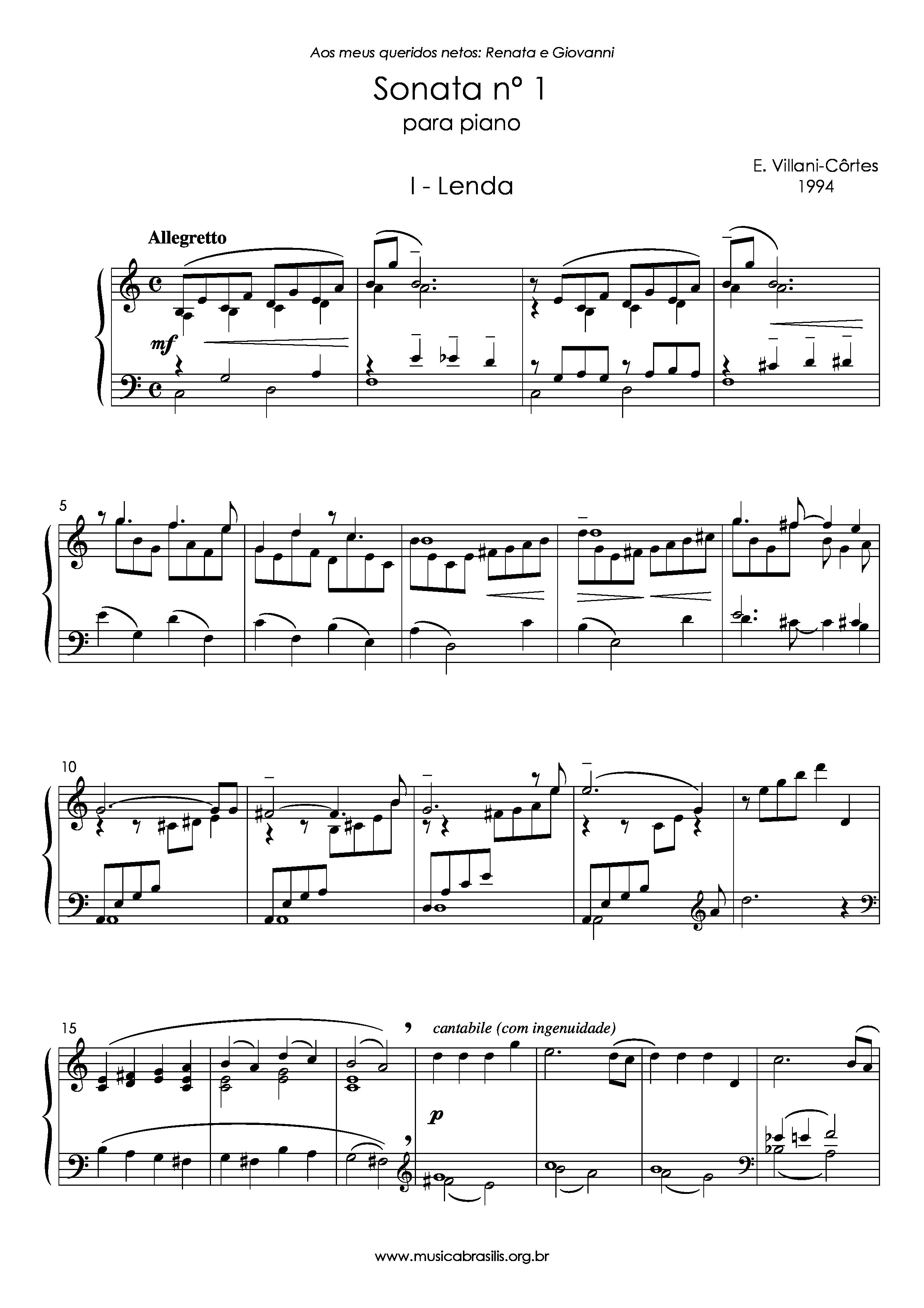 Sonata n.1 para piano