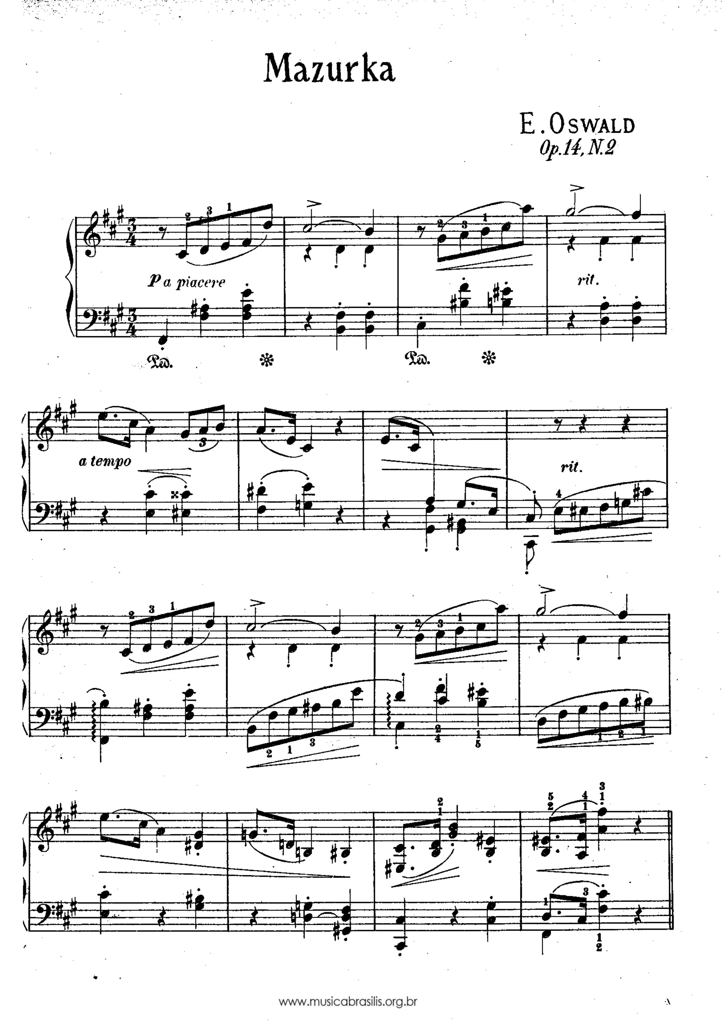 Mazurca Op. 14, nº 2