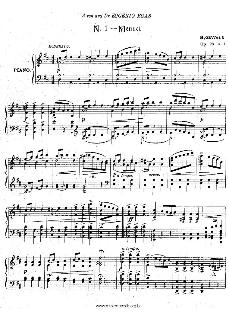 Menuet Op. 23, nº 1